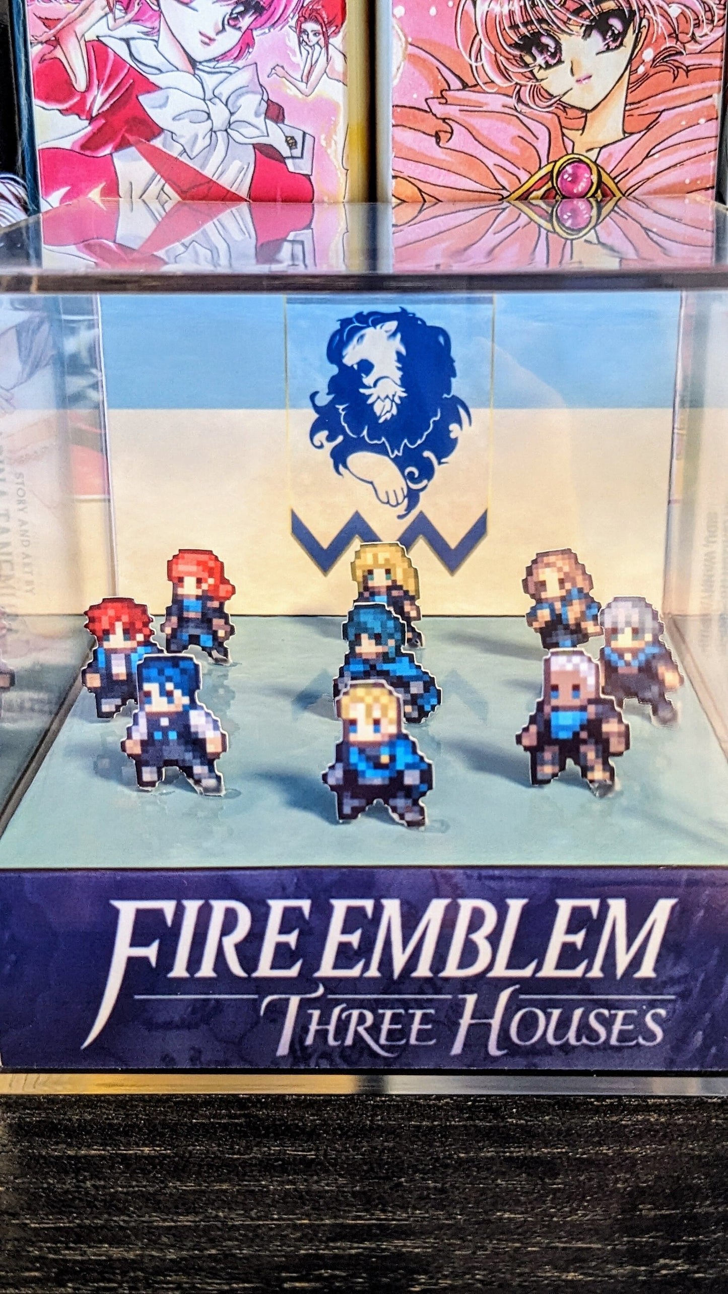 Fire Emblem Three Houses Blue Lions 3D cube diorama