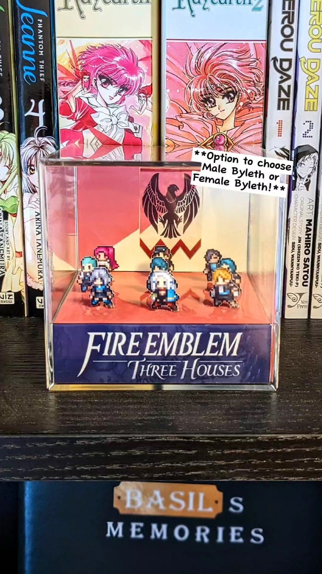 Fire Emblem Three Houses Black Eagles 3D cube diorama