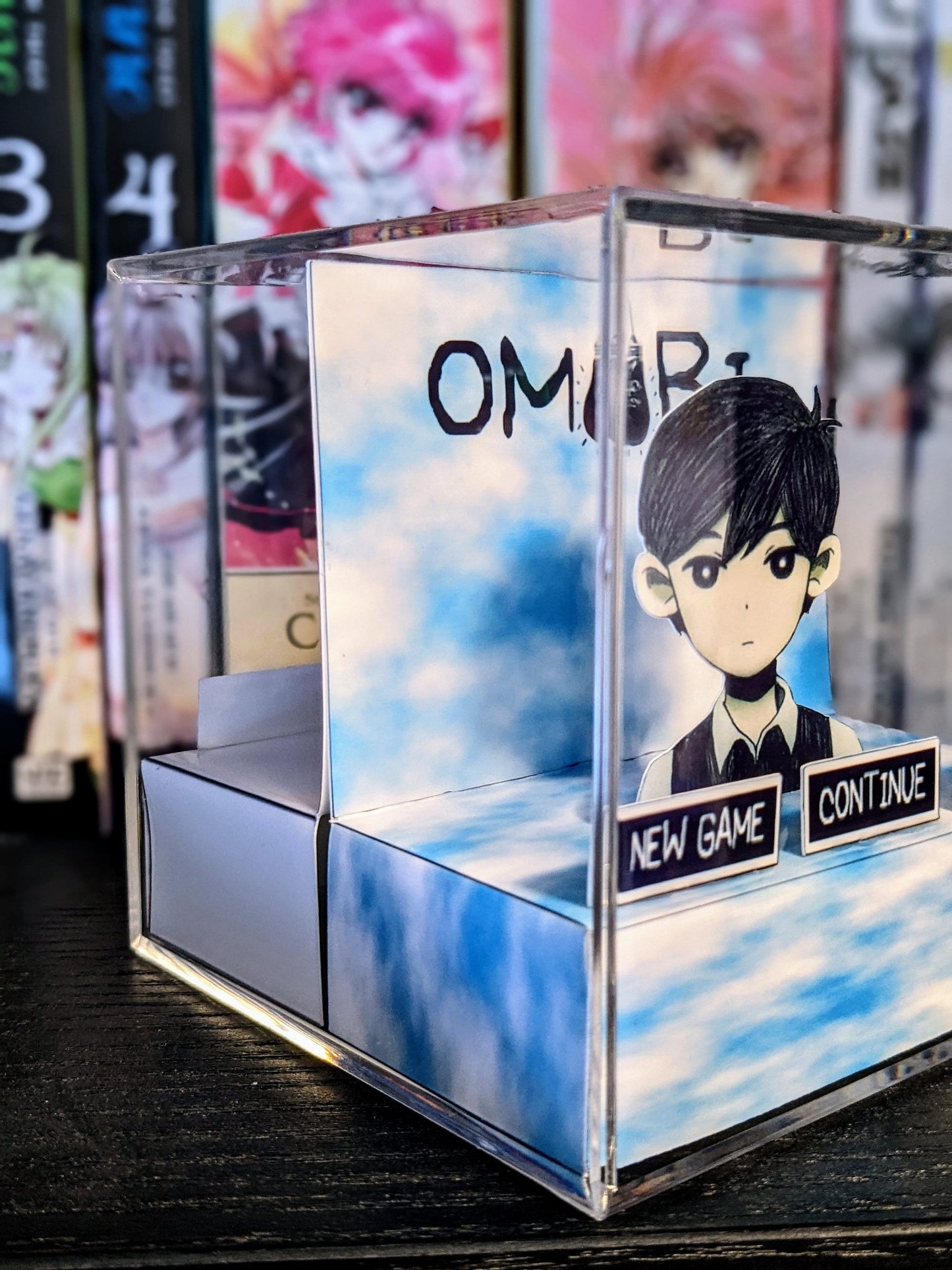 OMORI Dual Sided 3D cube diorama | Title screen | Good ending